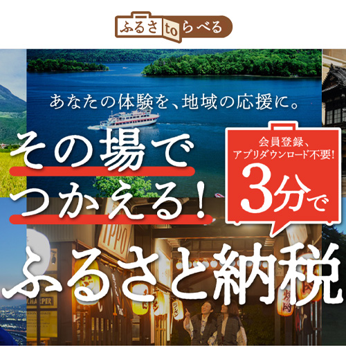 公式サイトからの予約に使えるふるさと納税「ふるさtoらべる」