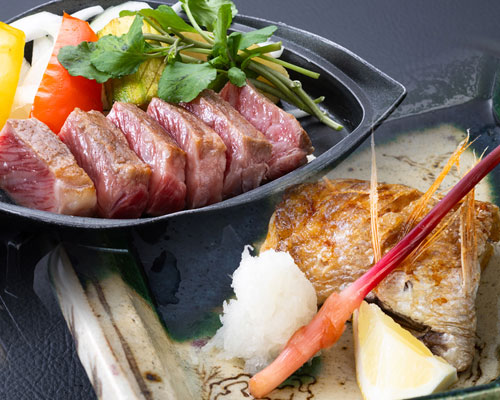 オールインクルーシブルプラン。選べる料理「メインチョイス」