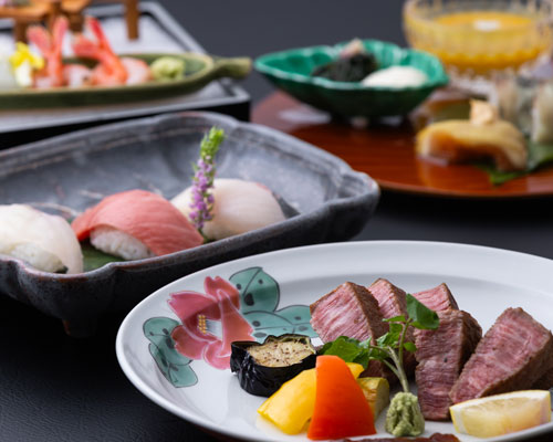 オールインクルーシブルプラン。選べる料理「贅沢懐石」
